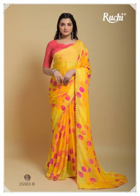  Raagsutra By Ruchi Silk Georgette Printed Sarees Catalog